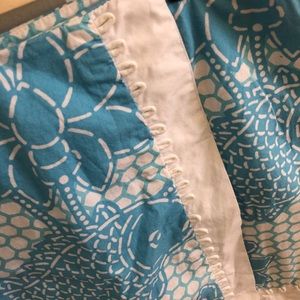 Lily Pulitzer blue and white fish skirt/skorts